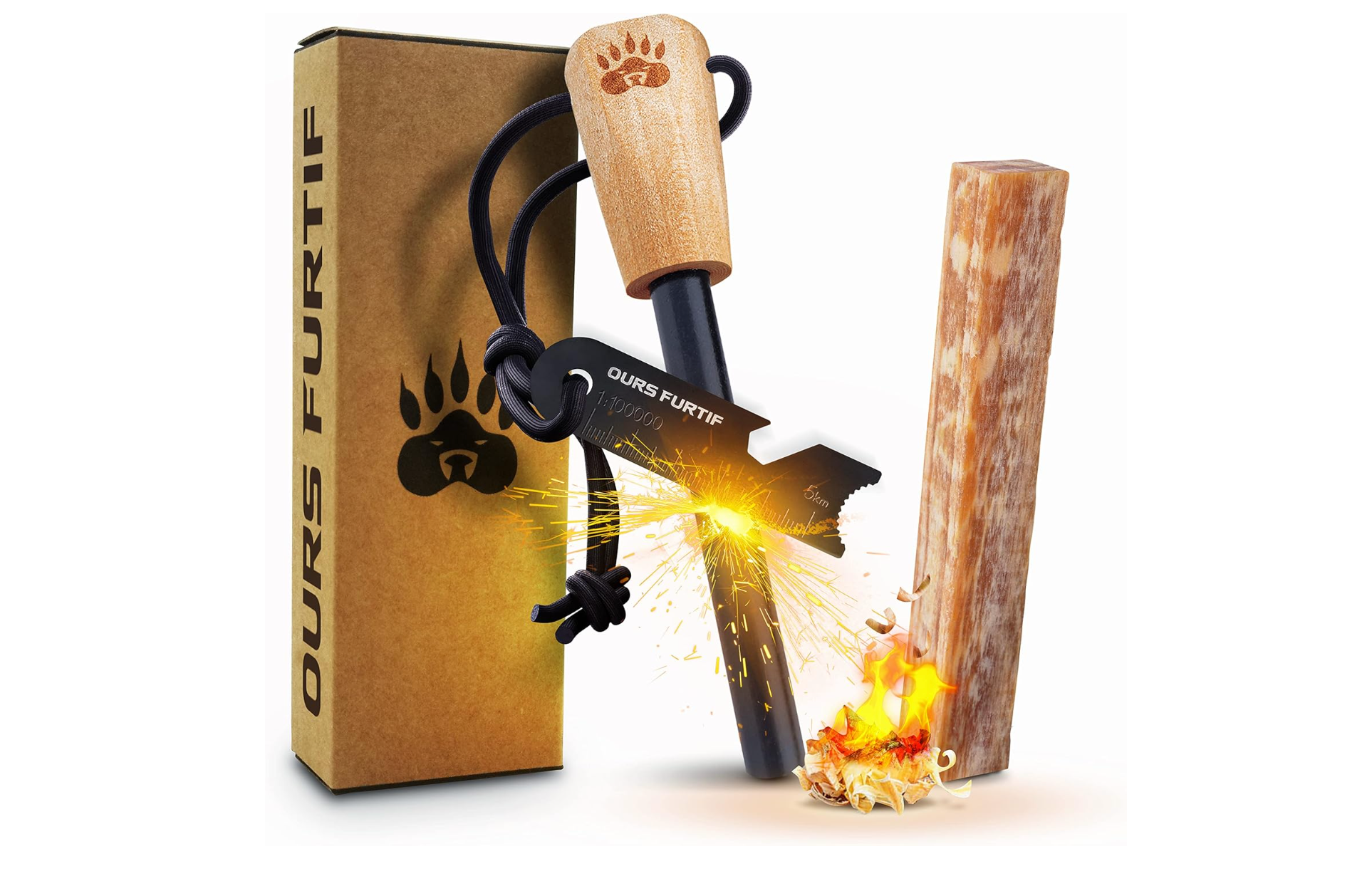 Kit Firesteel - Pierre à Feu de Survie